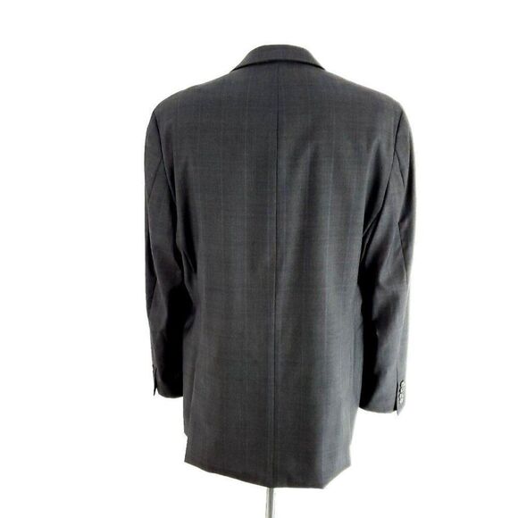Calvin Klein Wool 2 Button Blazer‎ 44L Gray Sharkskin - Picture 5 of 10